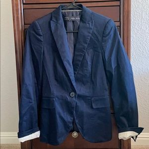 Zara Basic Navy Blazer
